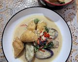 Foto langkah ke 4 dari resep Terong Tahu Pong Kuah Santan.