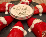Foto del paso 5 de la receta: Pimientos rellenos de pollo y parmesano con salsa de champiñones