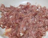 A picture of step 4 of Tahu Bakso (Tofu and Meatballs).