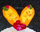 A picture of step 6 of Stuffed Mango kulfi.