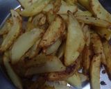 A picture of step 2 of Chilli potato wedges.