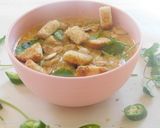 A picture of step 6 of Curried parsnip soup.