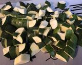 Une image de l'étape 1 de Courgettes au jambon, poivron, tomates, abricots secs et citron confit.