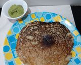 A picture of step 3 of Mung sprouts and Poha chila.
