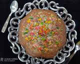 A picture of step 3 of Parle biscuits cake.