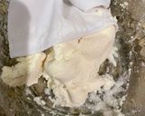 A picture of step 1 of Cassava Cake with Coconut and Pecans.