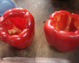 Foto del paso 1 de la receta: Pimientos rellenos de menestra y atún