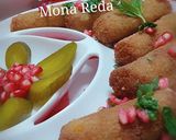 صورة لخطوة 1 من وصفة كرات الكبة النيه (البرغل بالبطاطا) والاصابع المقليه
