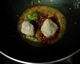 A picture of step 3 of Achari Raw mango.