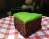 Foto langkah ke 7 dari resep Brownies KUKUS Coklat Pandan... the best.