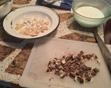 Foto del paso 4 de la receta: Torta Nubecita de Naranja y Miel con Dulce de Batata,Trozo de Chocolate