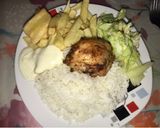 Foto del paso 5 de la receta: Pollo al horno con papa y yuca frita