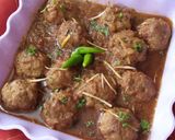 A picture of step 10 of Kofta Karahi.