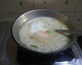 A picture of step 2 of Falahari moraiya Khichdi and kadhi.