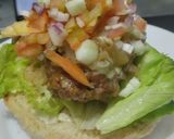 Foto del paso 10 de la receta: Hamburguesa🧀hawaiana🥯🍍🍔