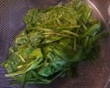A picture of step 2 of Makki ki Roti with Palak Paneer.