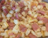 A picture of step 2 of Pastrami potato bake.