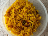 Arroz con choritos gratinados