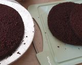 A picture of step 6 of Chocolate Fudge Cake.