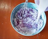 Foto langkah ke 4 dari resep Kue Talam Ubi Ungu.