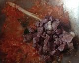 Foto langkah ke 4 dari resep Tumis Jantung Sapi Pedas Manis.