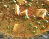 A picture of step 7 of Matar paneer vegetable.
