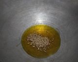 A picture of step 2 of Bhindi anardana.