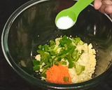 A picture of step 2 of Egg Mayo Sandwich | Snack Recipe | Egg Sandwich without toaster.