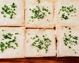 A picture of step 2 of Bacon-wrapped toasted bread rolls.