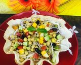 A picture of step 6 of Leftovers diet beans salad in tacos 🌮.