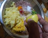 A picture of step 3 of Sprout Ragi cutlets.