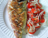 Foto del paso 8 de la receta: Breca torrada a la plancha con vuelco de tomates cherrys marina