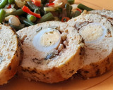 Foto del paso 5 de la receta: Roast Beef de pollo con huevos de codorniz y frutos secos