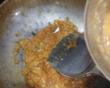 A picture of step 3 of Hyderabadi blanched with veggies and creamy makhni gravy.