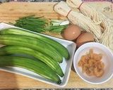 絲瓜蛋麵線的食譜步驟1照片