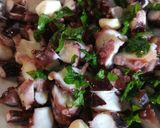 A picture of step 4 of Octopus salad.