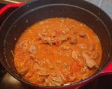 A picture of step 5 of Mughlai karahi Gosht.