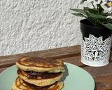 Φωτογραφία βήματος 5 της συνταγής Υγιεινά Pancakes χωρίς ζάχαρη με σπιτικό άλειμμα σοκολάτας