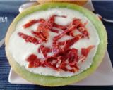 Foto del paso 6 de la receta Sopa fría de melón con crujiente de jamón en Moulinex Cuisine
