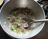 A picture of step 1 of Aloo paratha.