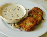 A picture of step 5 of Sago (sabudan) vadai.