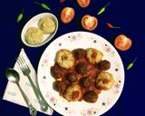 A picture of step 18 of Fish Momo with Fish Balls in Red Sauce.