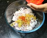 A picture of step 1 of Pyaaz pakode.