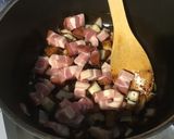 Une image de l'étape 7 de Soupe de légumes au lard et jus d'agneau.