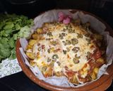 A picture of step 5 of Sweet Enchilada with Ground Beef on a Bed of Potatoes.
