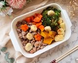 燒烤肉末彩色健康餐盒｜一鍋到底料理的食譜步驟5照片