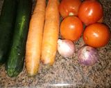 A picture of step 3 of Sweet and sour mashed bananas and zucchini, carrots curry#easter.