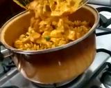 Foto do passo 9 de Macarrão ao molho de frango, calabresa e camarão
