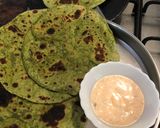A picture of step 7 of Palak/ Spinach Paratha.