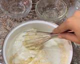 A picture of step 2 of Semolina Pancakes.